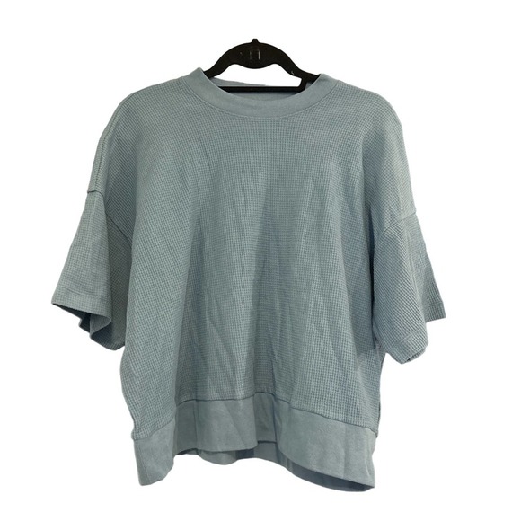 Madewell Tops - Madewell Waffle Mockneck Tee Large